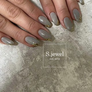 おすすめ順 変形フレンチ ガラスフレンチネイルのネイルデザイン ネイルブック