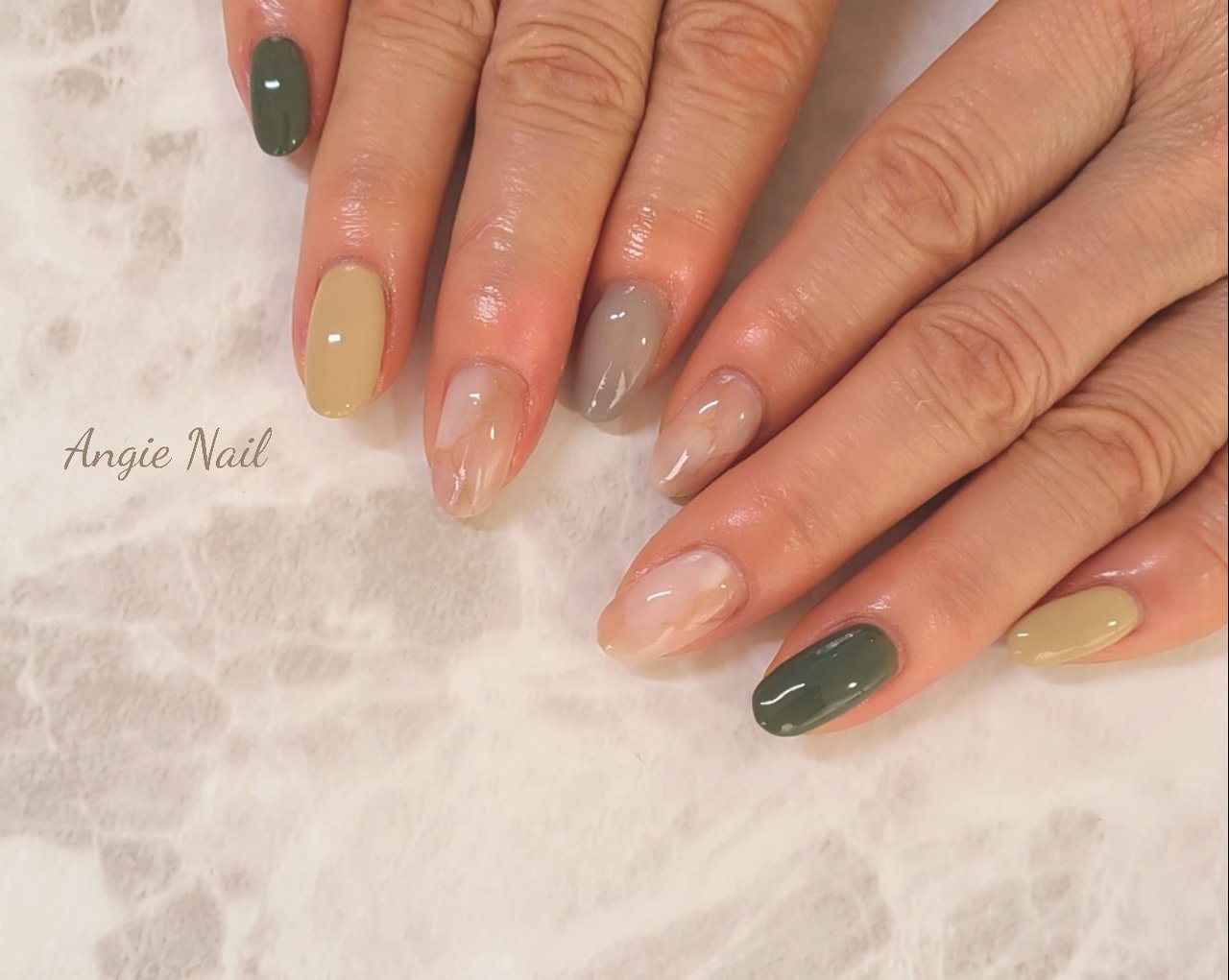 秋 冬 オールシーズン オフィス ハンド Angienailのネイルデザイン No ネイルブック