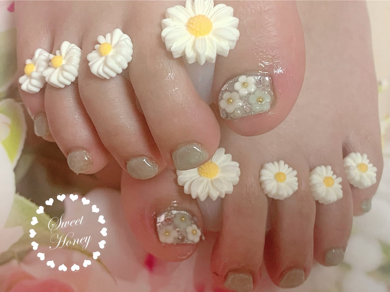 春 卒業式 入学式 フット シンプル ʾʾのネイルデザイン No ネイルブック