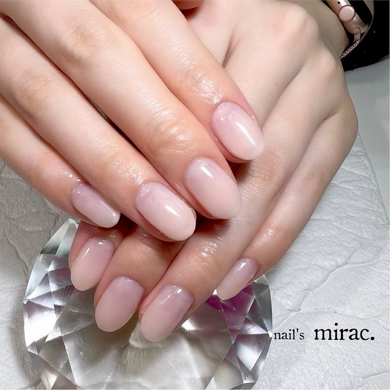 オールシーズン 入学式 オフィス ブライダル ハンド Nail Smirac 林 智子のネイルデザイン No ネイルブック