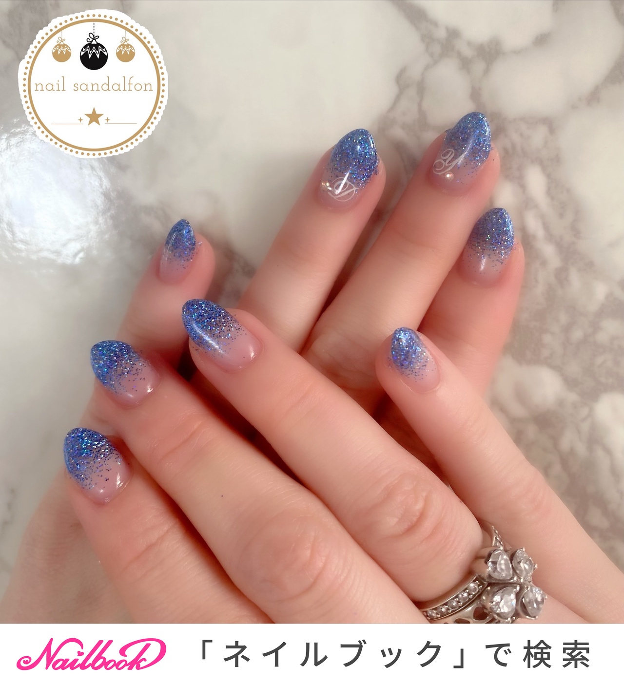 SPACE ネイルアート用手モデル 2本セット 1280_lc