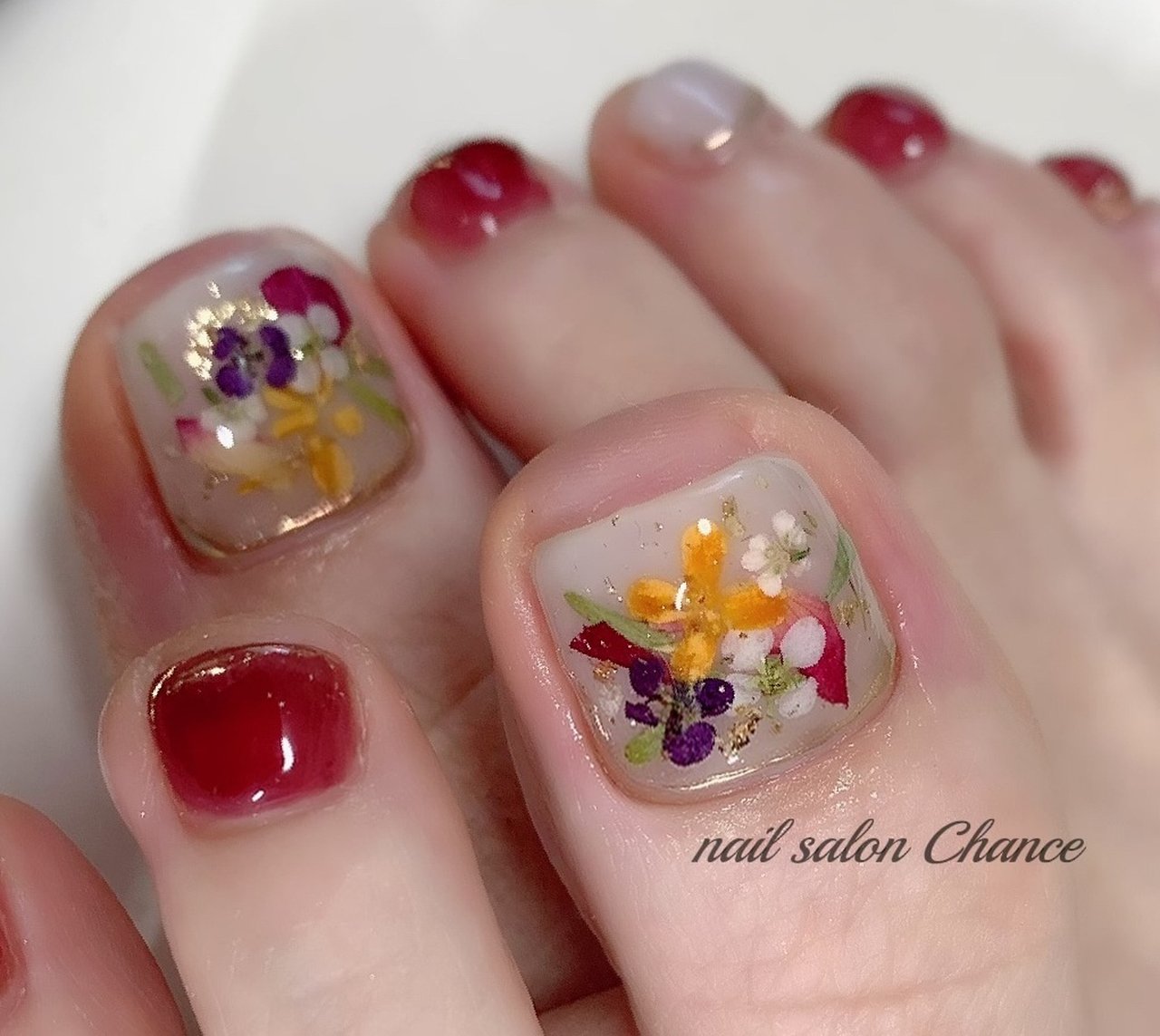 春 夏 リゾート ブライダル フット Nailsalonchanceのネイルデザイン No ネイルブック