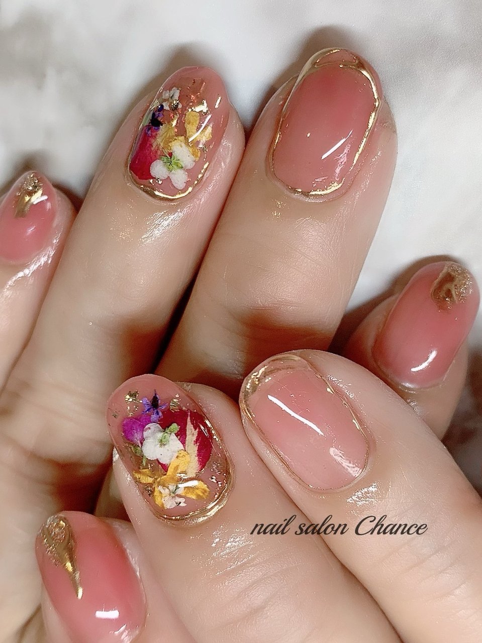 春 夏 オフィス ブライダル ハンド Nailsalonchanceのネイルデザイン No ネイルブック