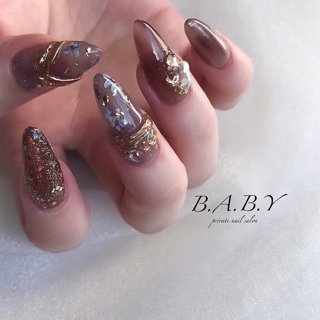 春 夏 ハンド シンプル ラメ B A B Y Nail Emiのネイルデザイン No ネイルブック