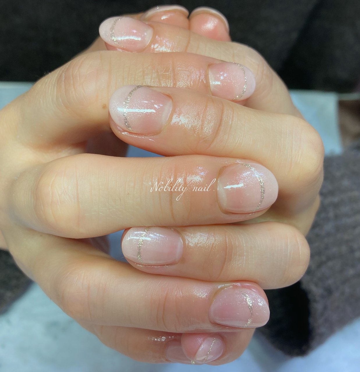 オールシーズン ハンド シンプル グラデーション ラメ Mayukoのネイルデザイン No ネイルブック