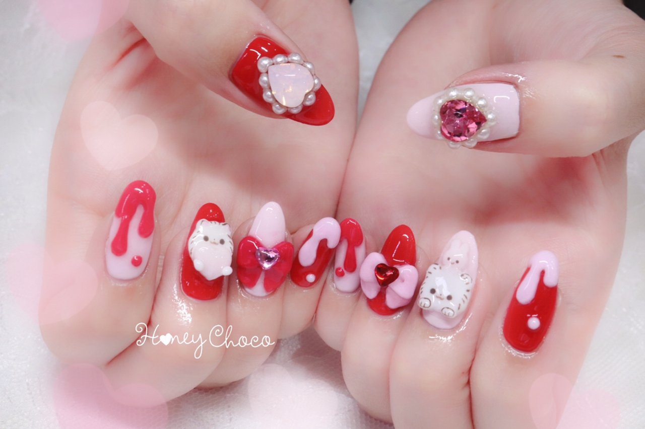 オールシーズン パーティー デート 女子会 ハンド Nail Salon School Honey Chocoのネイル デザイン No ネイルブック