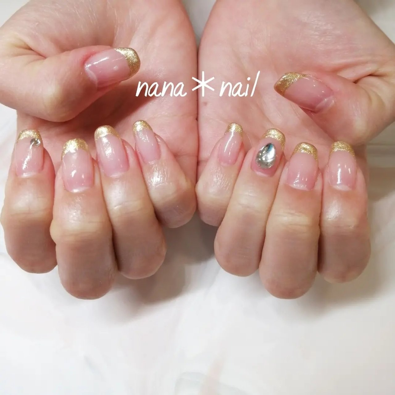 オールシーズン パーティー 女子会 ハンド フレンチ Nana Nailのネイルデザイン No ネイルブック