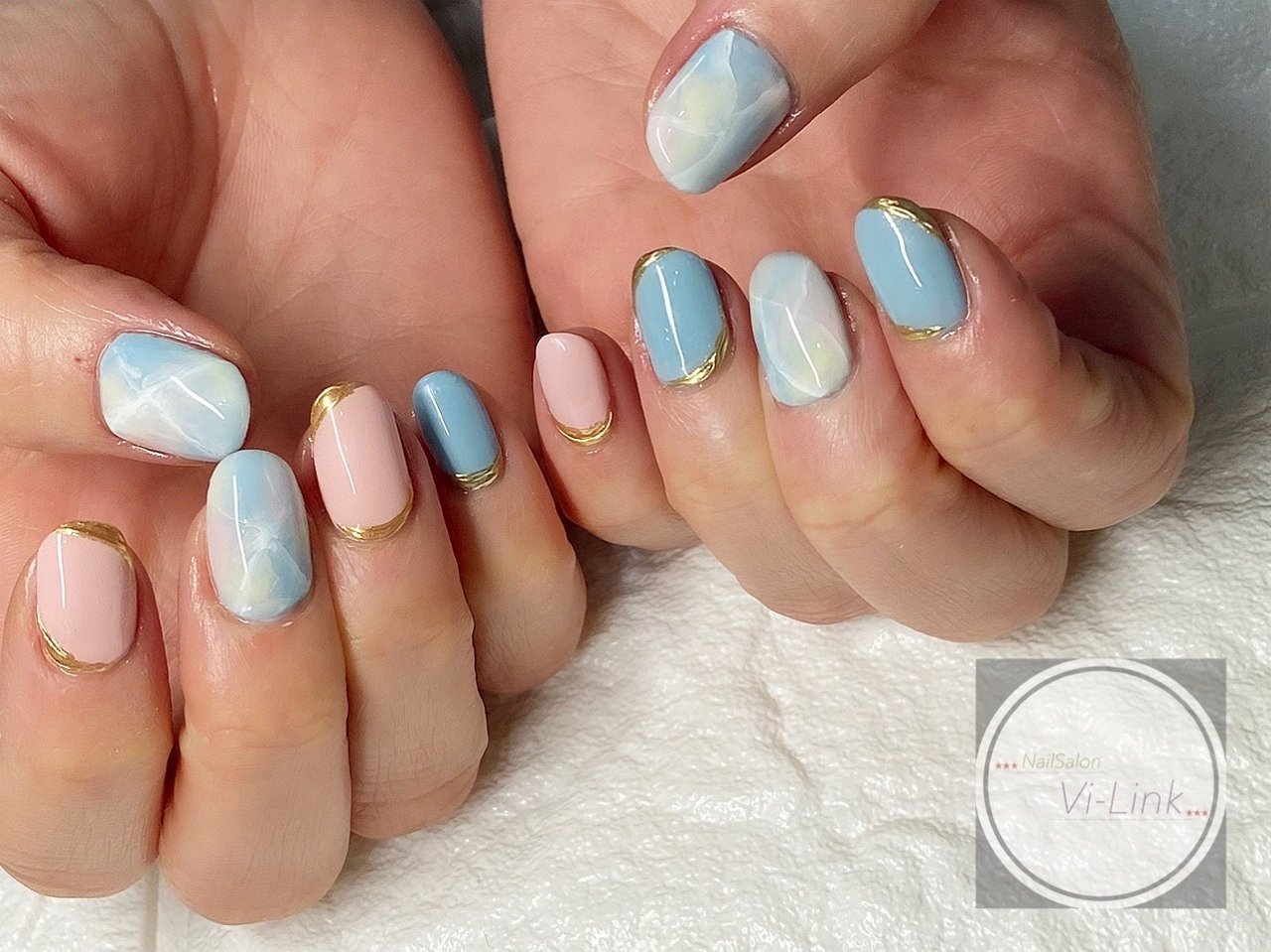 春 夏 ハンド シンプル タイダイ わんちゃんのネイルデザイン No ネイルブック