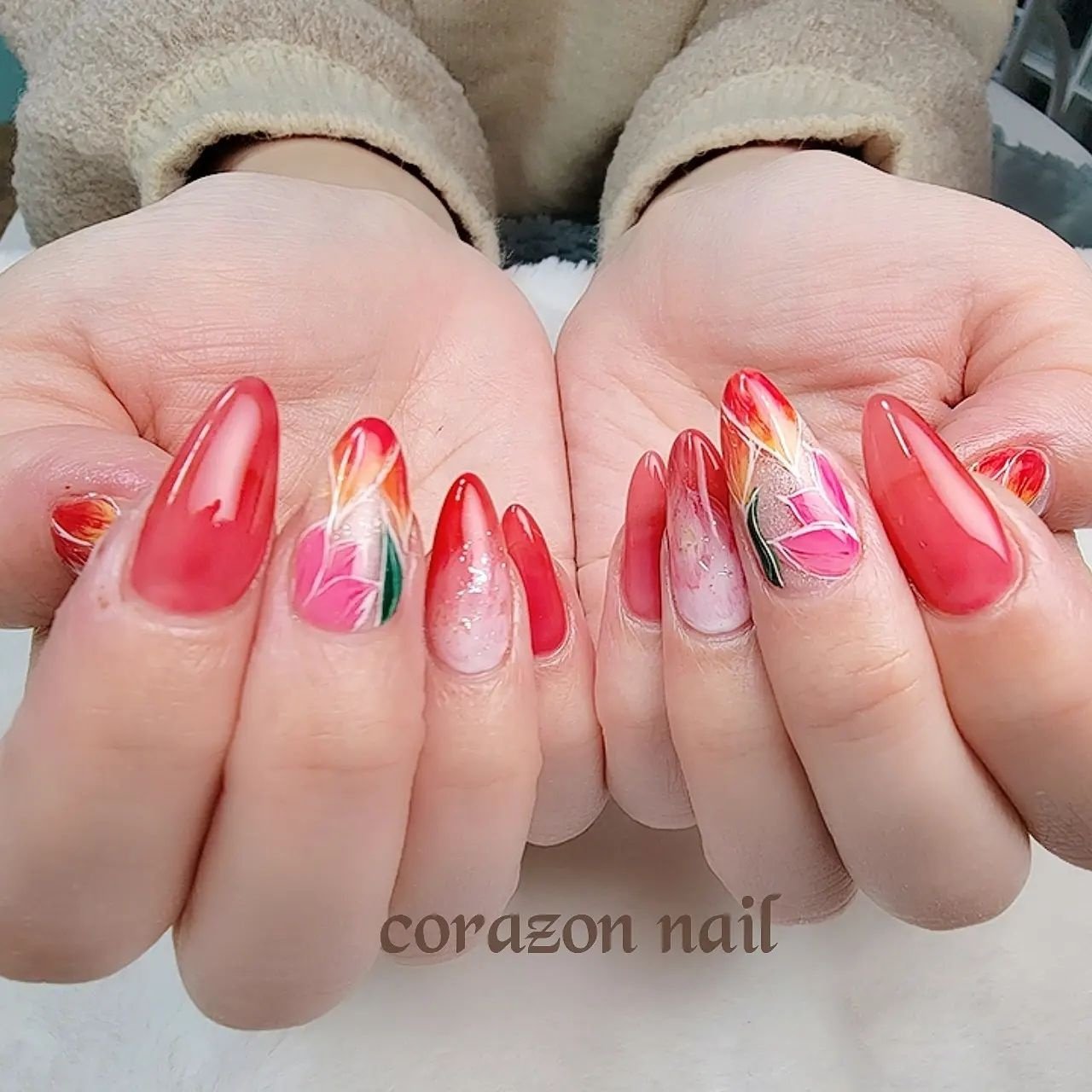 春 卒業式 旅行 デート ハンド 武蔵浦和 Corazon Nailのネイルデザイン No ネイルブック