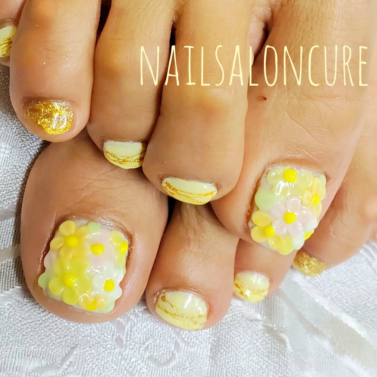 春 リゾート ブライダル パーティー フット Nailsaloncureのネイルデザイン No ネイルブック