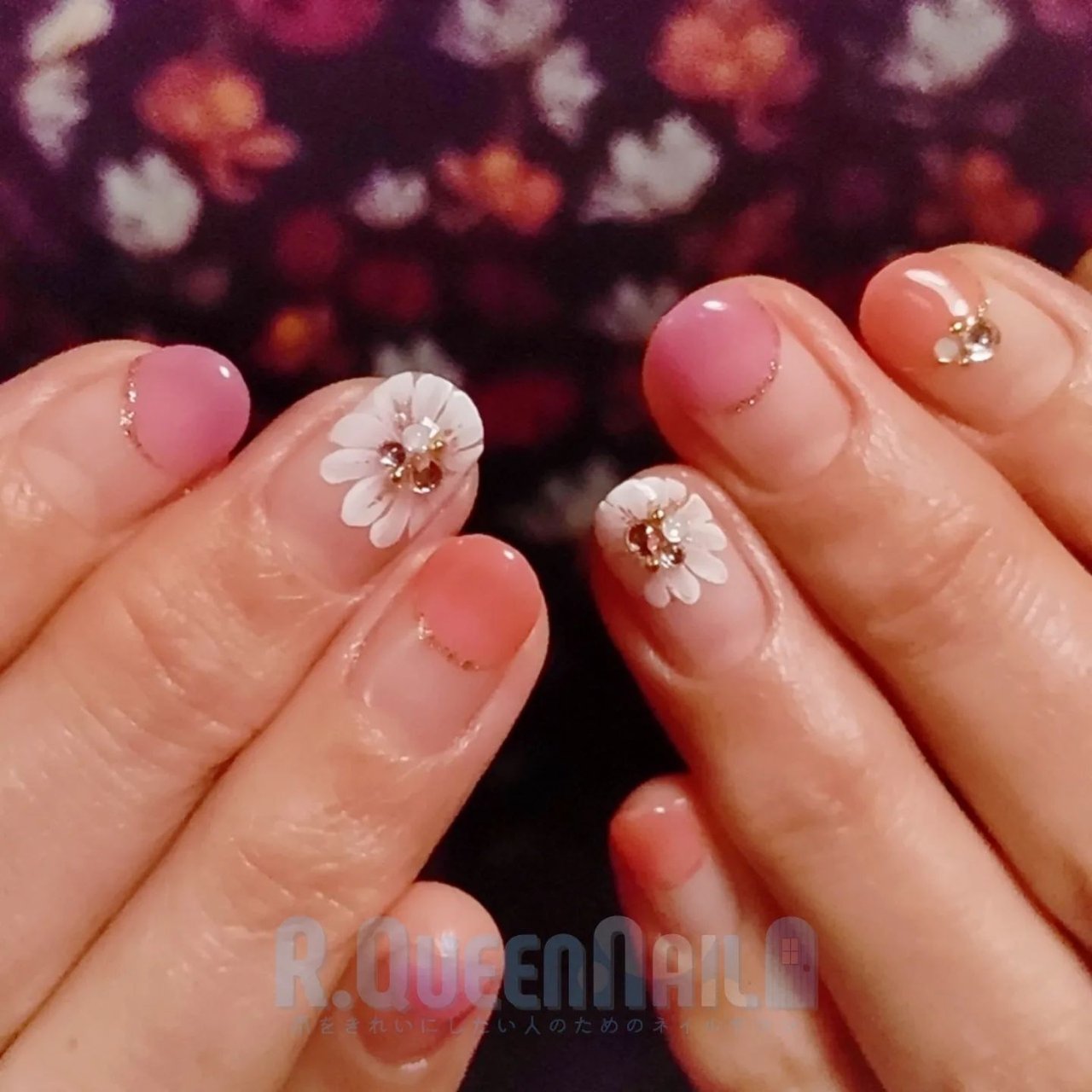 春 オフィス デート 女子会 ハンド 今村しほり 千葉 R Queennailのネイルデザイン No ネイルブック