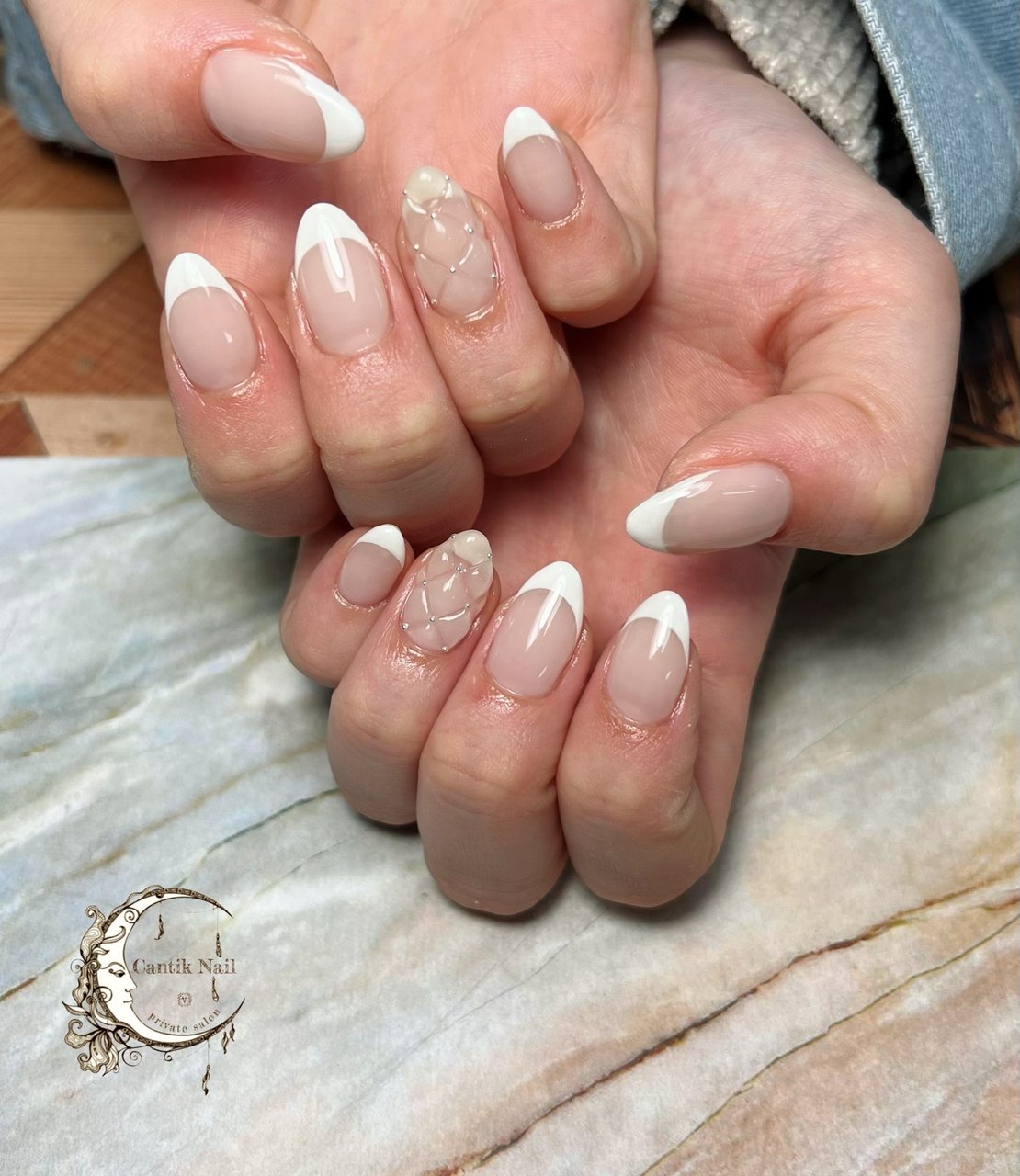 春 ハンド フレンチ キルティング ロング 美月のネイルデザイン No ネイルブック
