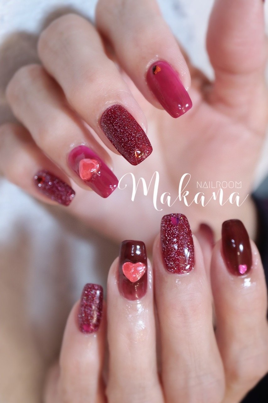 オールシーズン バレンタイン クリスマス デート シンプル 青葉台ネイルサロン ネイルルームマカナnailroommakana のネイルデザイン No ネイルブック
