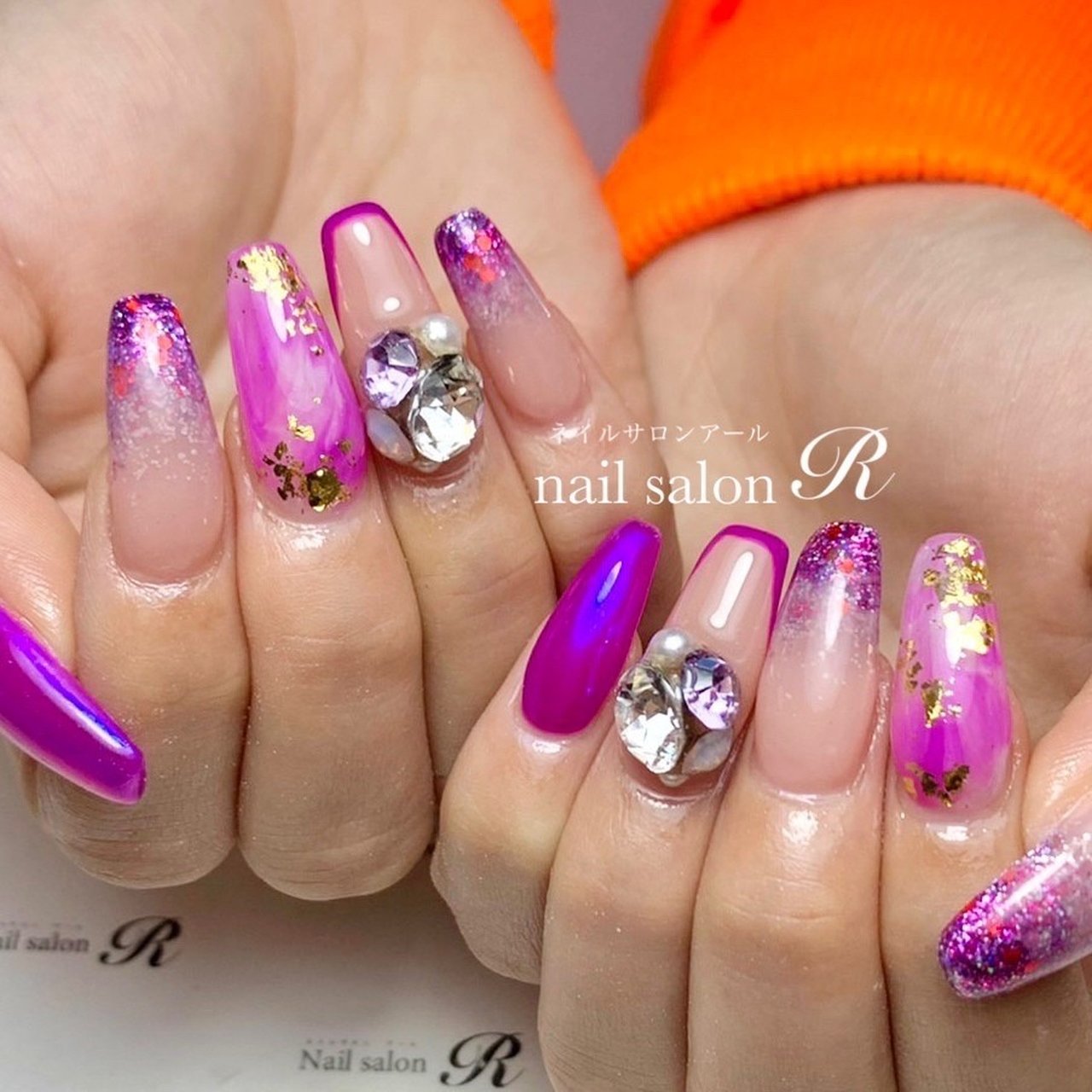 春 冬 ハンド フレンチ グラデーション Nailsalon R ネイルサロンアール のネイルデザイン No ネイルブック