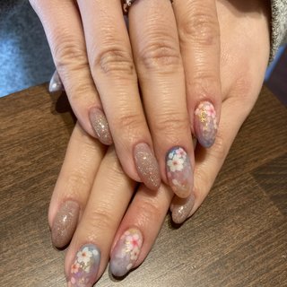 セルフネイル 桜ネイルのネイルデザイン ネイルブック