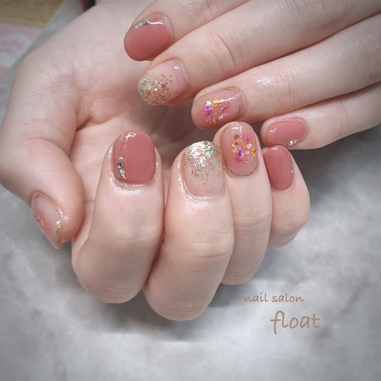 春 卒業式 入学式 デート ハンド Nail Salon Floatのネイルデザイン No ネイルブック