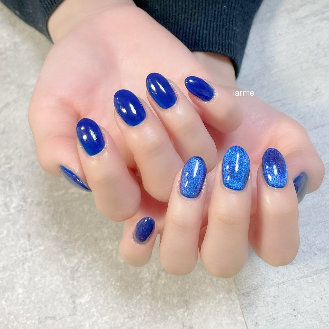 ハンド ネイビー Nailroomlarmeのネイルデザイン No ネイルブック