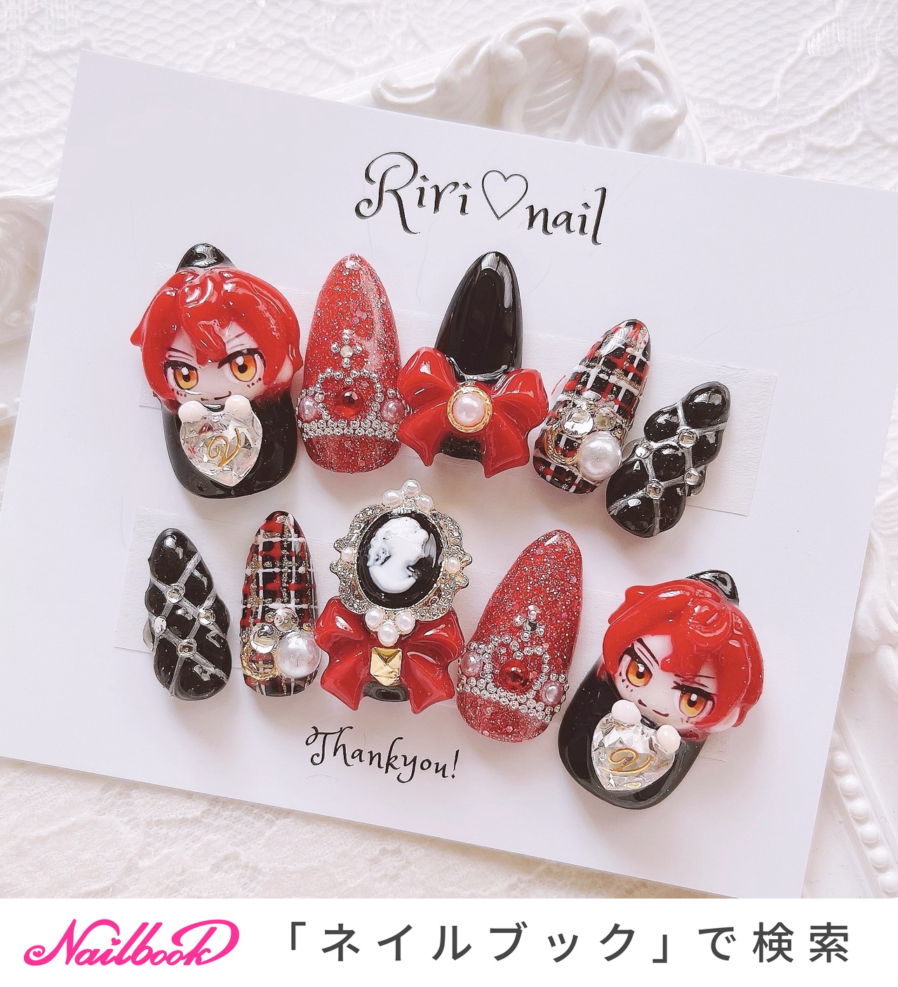 ネイルチップオーダー2点　riri様 cd7adfe1ef0c0704f15bd81ab5db6b