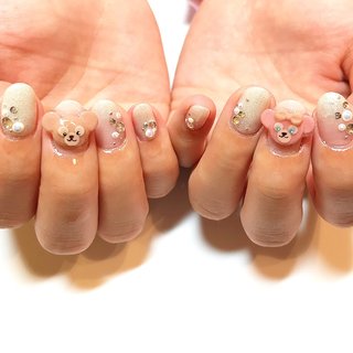 ダッフィーネイルのネイルデザイン ネイルブック