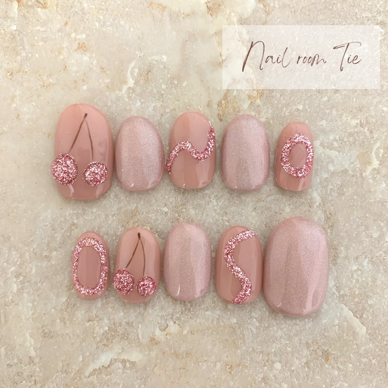 ピンク - Tie nailのネイルデザイン[No.7116813]｜ネイルブック