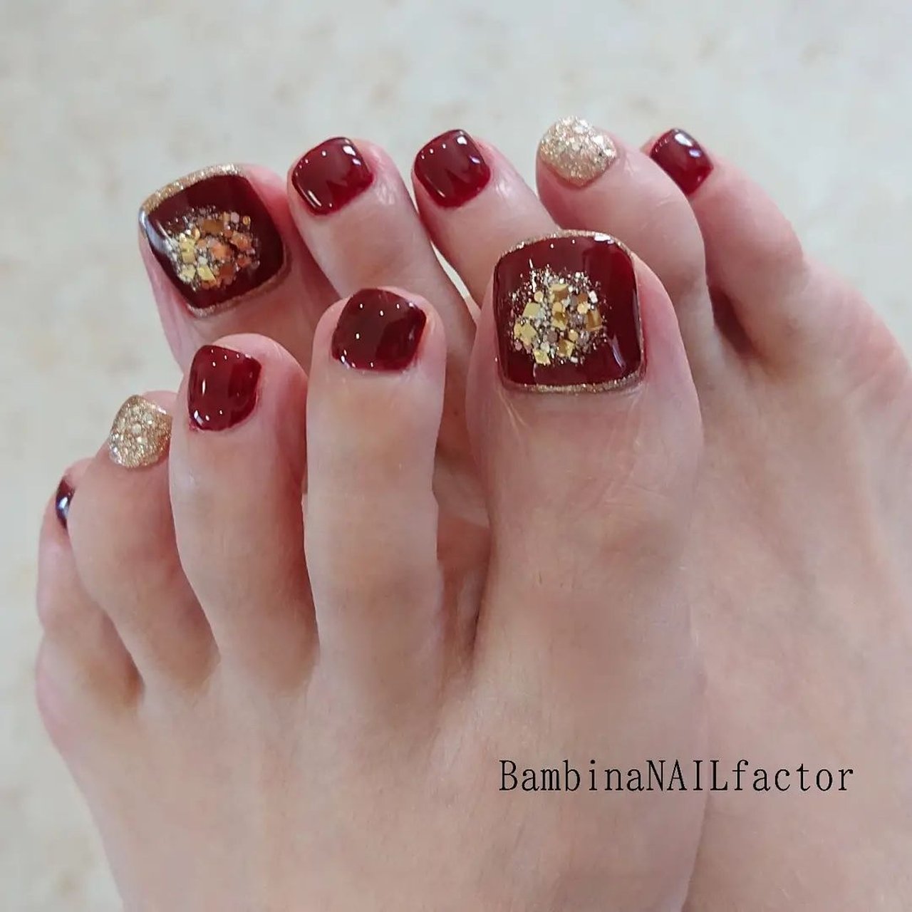 フット Bambinanailfactorkiyokoのネイルデザイン No ネイルブック