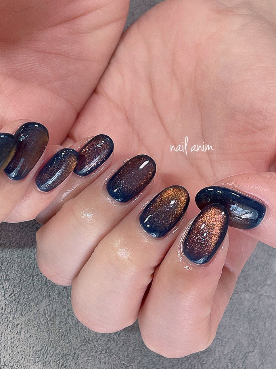 冬 ハンド マグネット ショート オレンジ Nail Animのネイルデザイン No ネイルブック