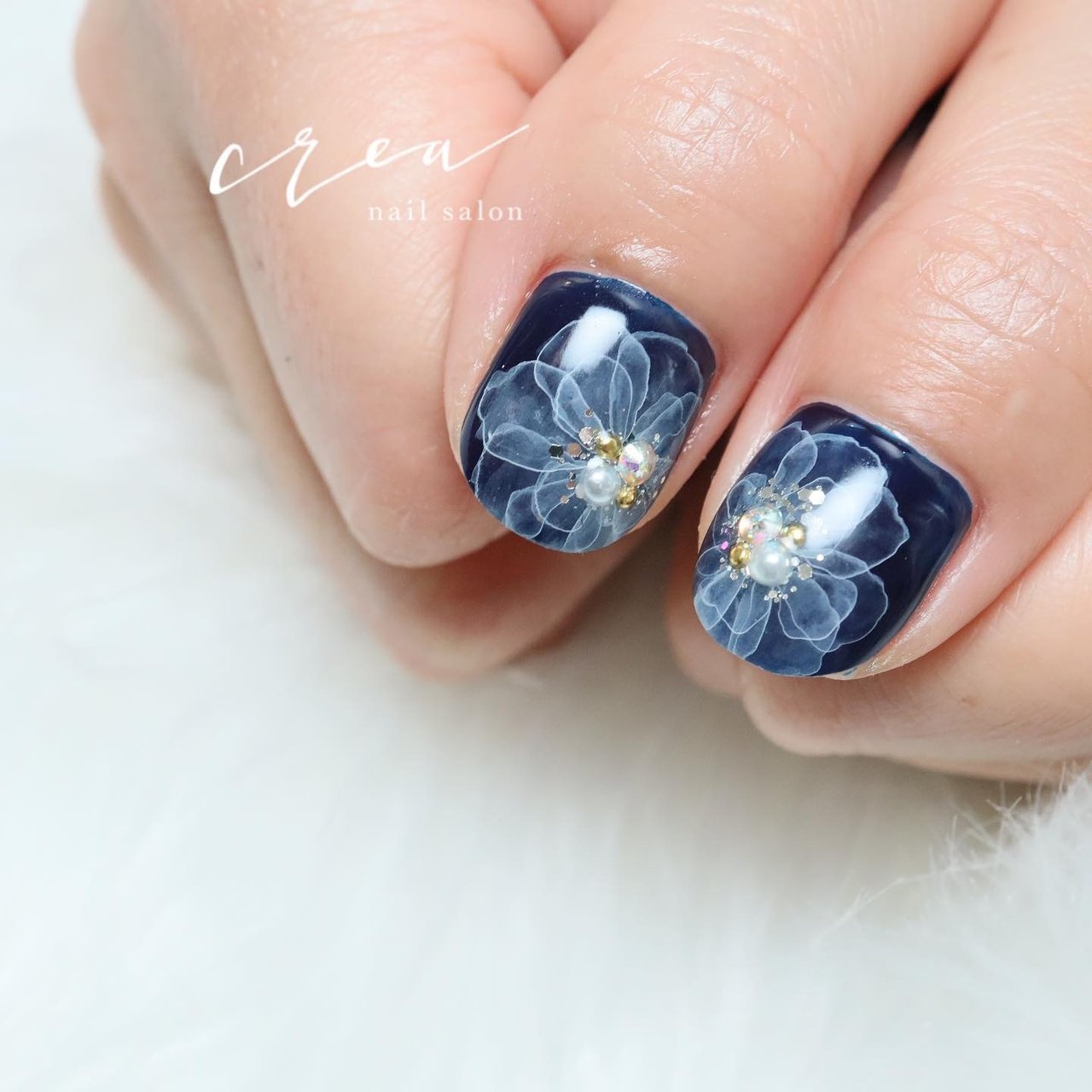 オールシーズン 梅雨 浴衣 ブライダル ハンド Nailsalon Crea 小川ちえのネイルデザイン No ネイルブック