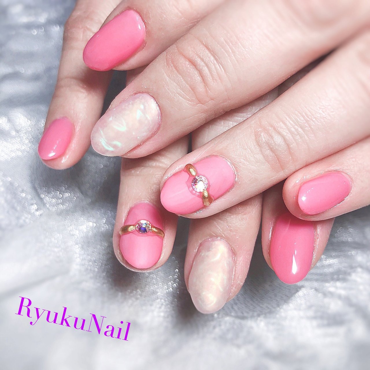 オールシーズン オフィス ハンド ワンカラー ニュアンス Ryukunailのネイルデザイン No ネイルブック