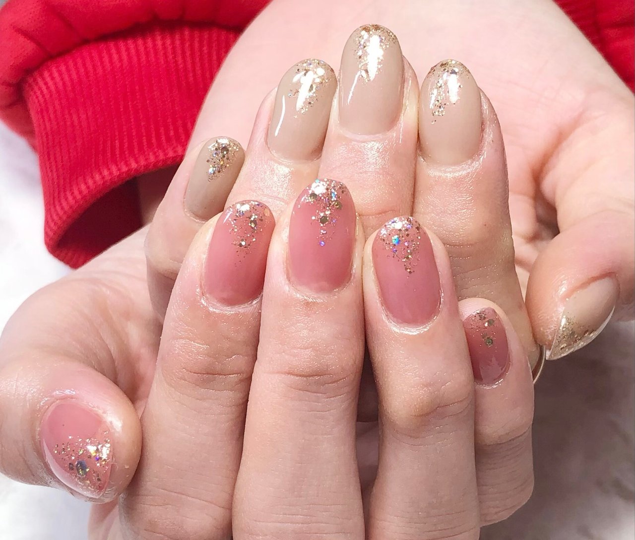 春 ハンド シンプル ホログラム ワンカラー Nail Salon C のネイルデザイン No ネイルブック