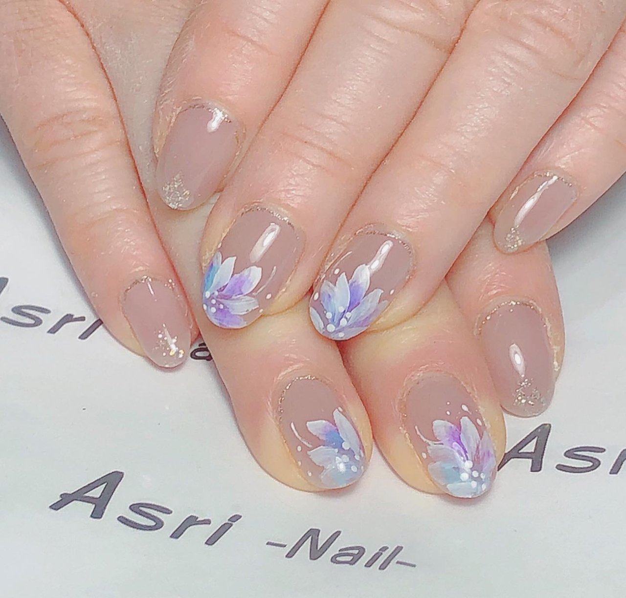 春 夏 オールシーズン ハンド フラワー Makiのネイルデザイン No ネイルブック