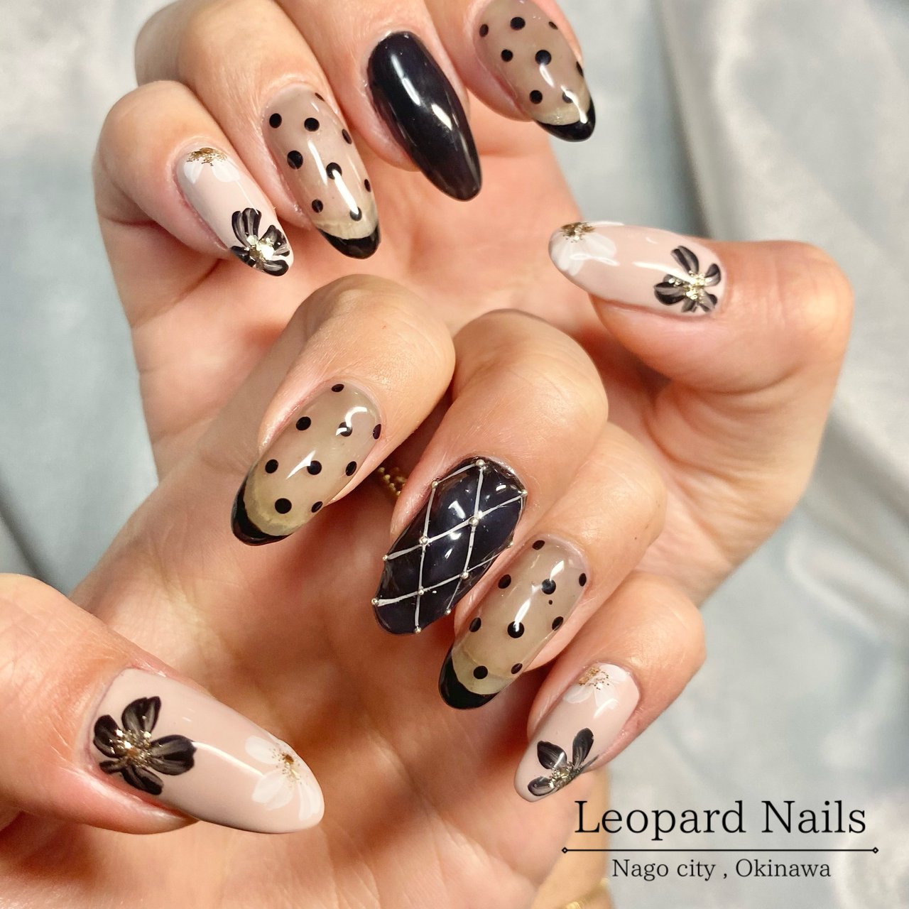 オールシーズン 女子会 ハンド フレンチ フラワー Leonard Nailsのネイルデザイン No ネイルブック