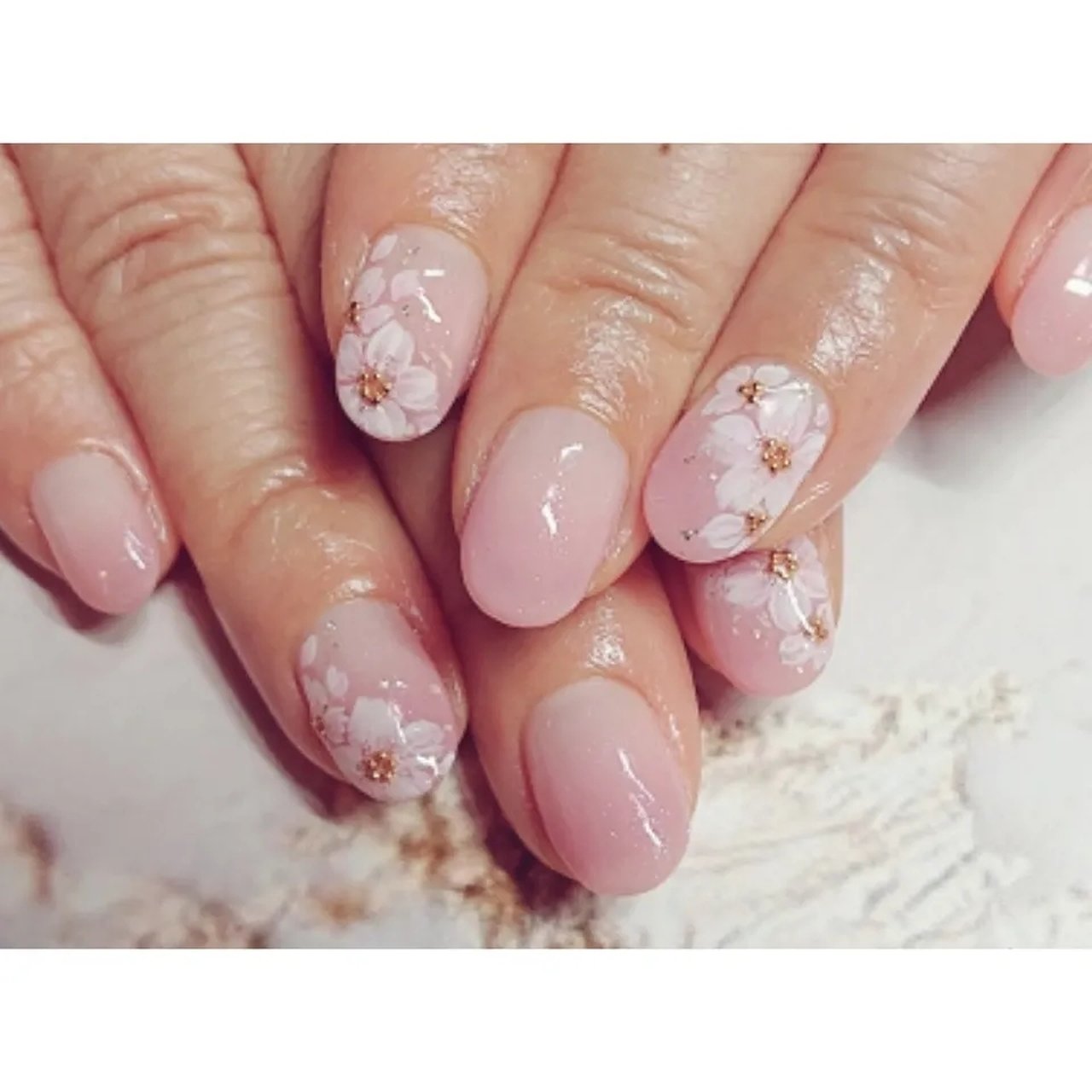 春 卒業式 入学式 ハンド シンプル Mamikkoのネイルデザイン No ネイルブック