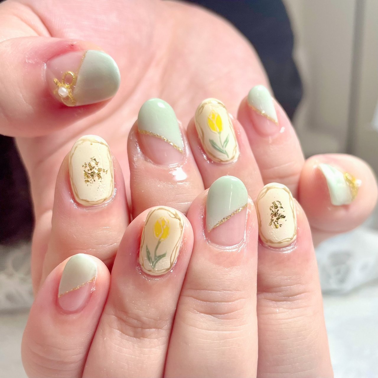 春 パーティー デート 女子会 ハンド Only Nail 西船橋南口徒歩6分 のネイルデザイン No ネイルブック