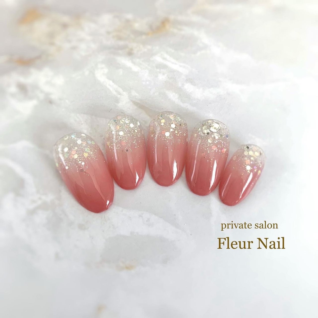 夏 オールシーズン ブライダル デート ハンド Fleur Nail フルールネイル のネイルデザイン No ネイルブック