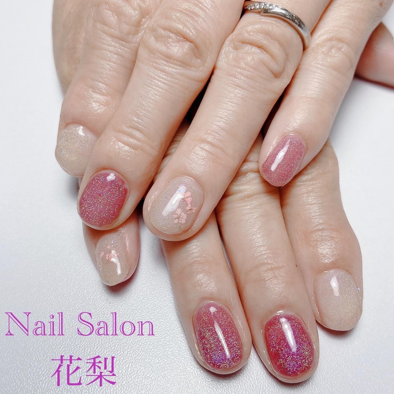 春 成人式 入学式 ハンド シンプル Nail Salon 花梨 愛知県 半田市のネイルデザイン No ネイルブック