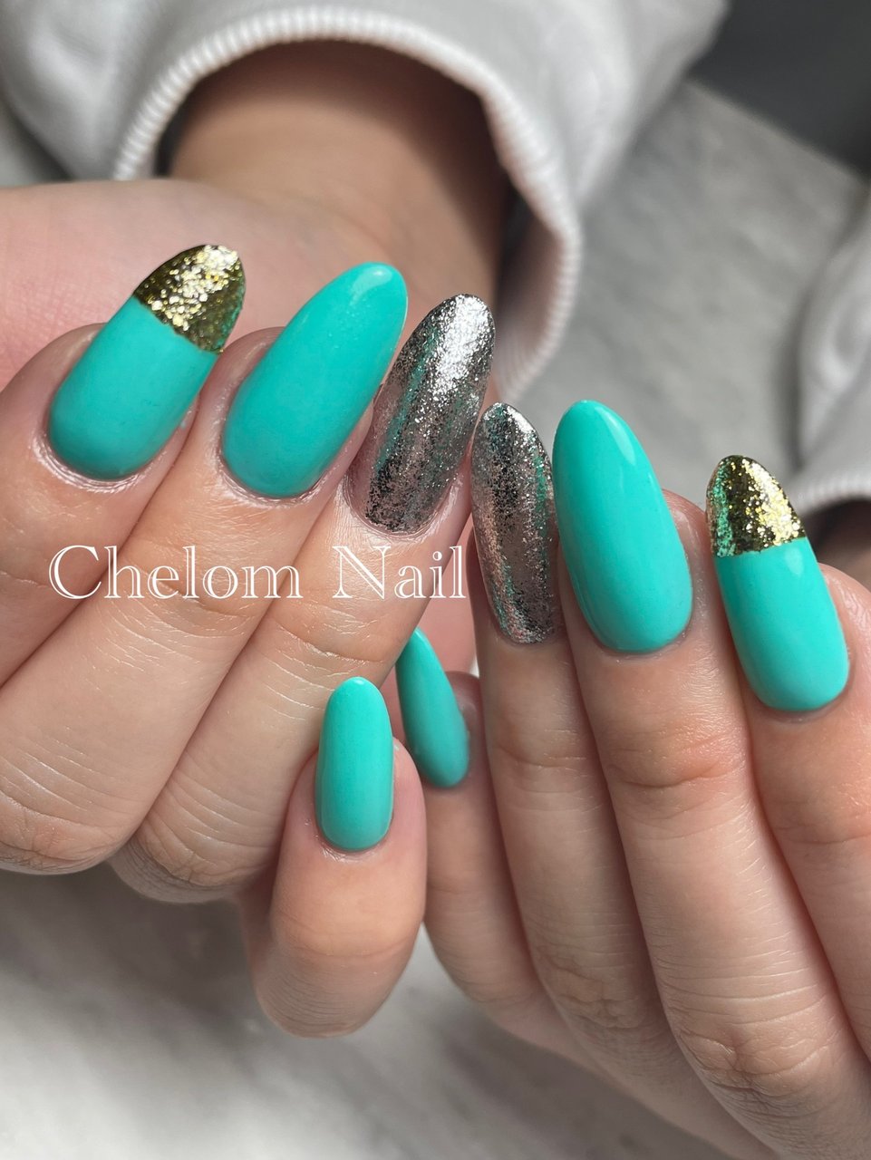 春 夏 オールシーズン 海 ハンド Chelomnail シェロムネイル のネイルデザイン No ネイルブック