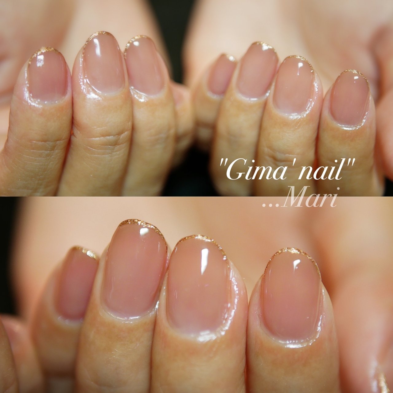 シンプル ラメ ピンク ゴールド Gima Nailのネイルデザイン No ネイルブック