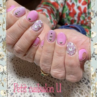 レオパード ピンクのネイルデザイン ネイルブック