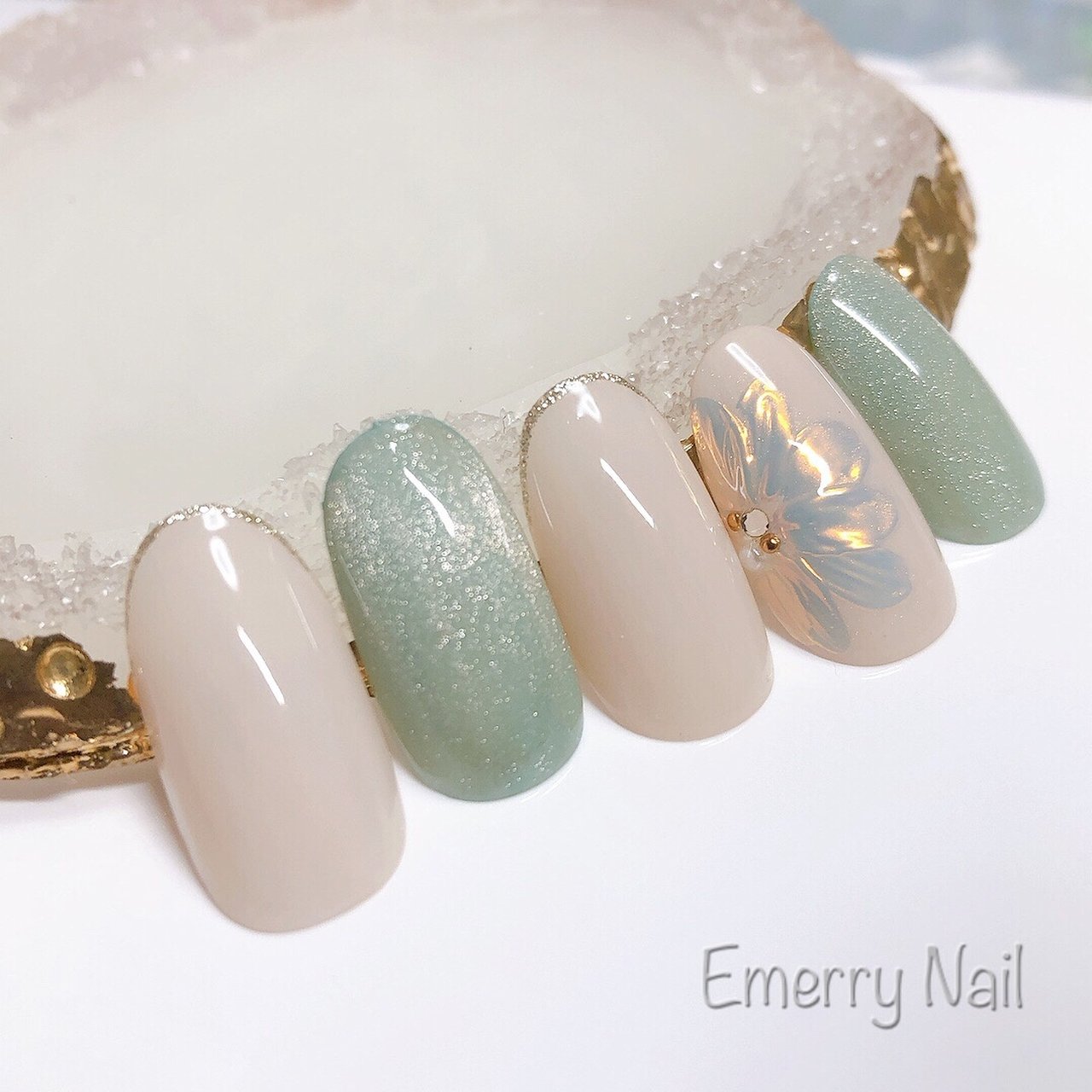 春 ハンド シンプル ワンカラー フラワー Emerry Nail えみのネイルデザイン No ネイルブック