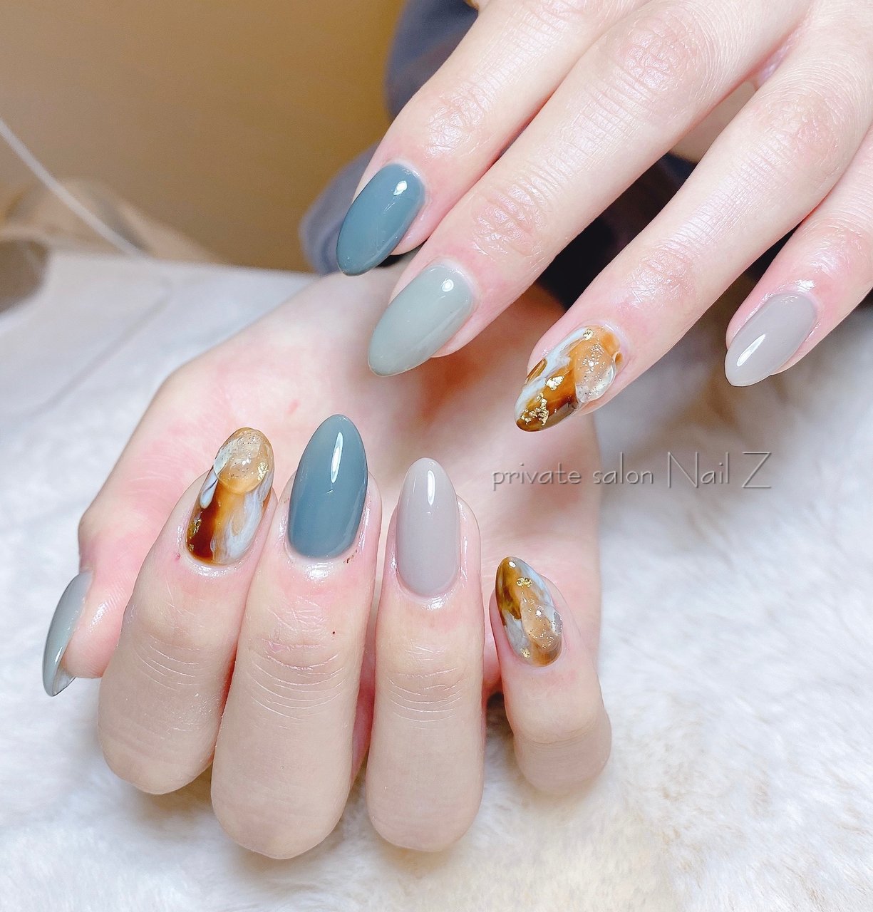 ハンド 3d ニュアンス マーブル ロング Nail Z ネイルジー のネイルデザイン No ネイルブック