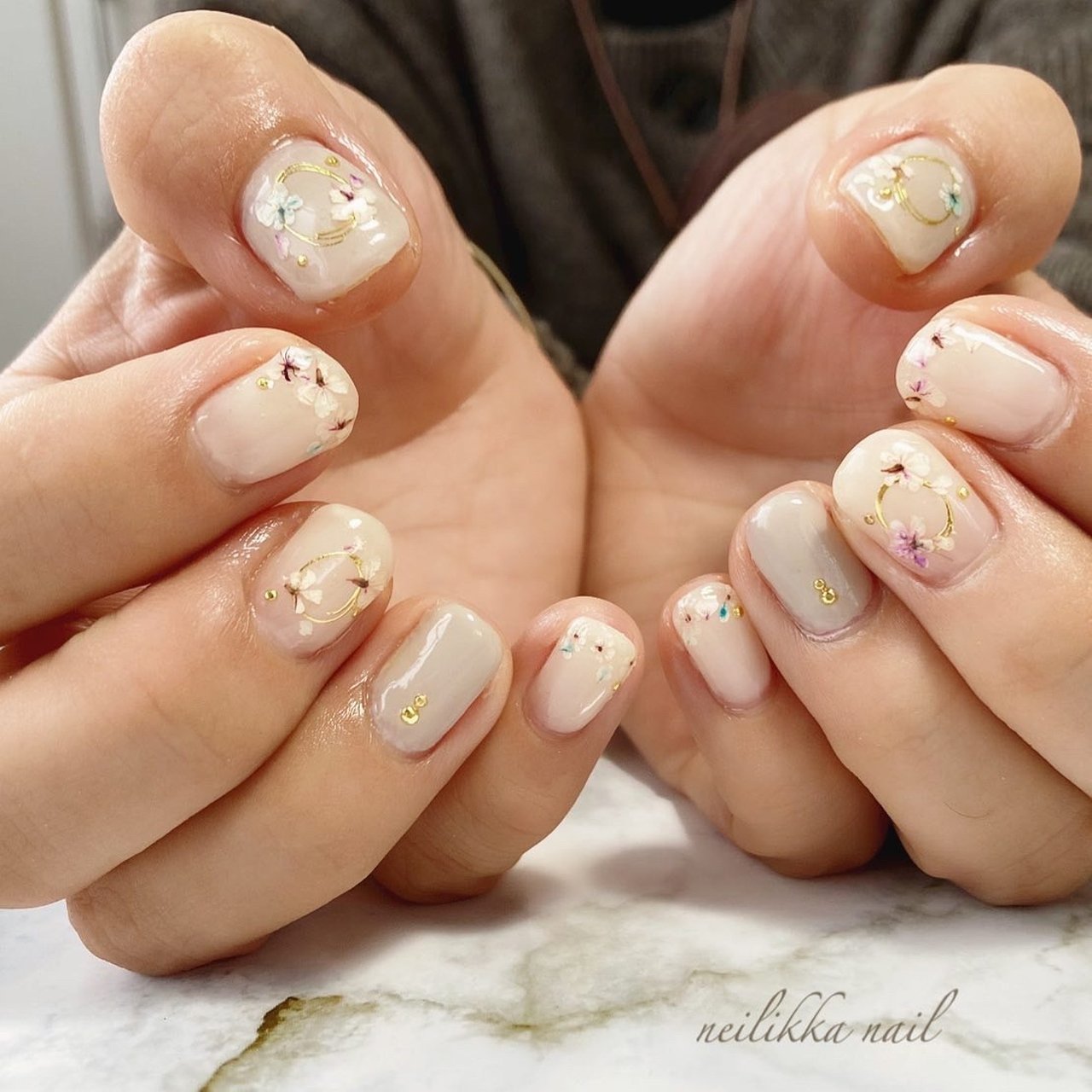 春 オールシーズン 入学式 女子会 ハンド Neilikka Nailのネイルデザイン No ネイルブック