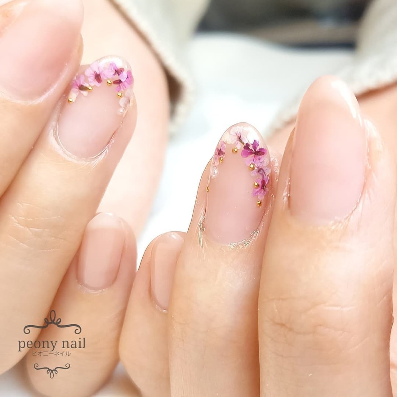 春 卒業式 入学式 オフィス ハンド Peony Nail ピオニーネイル横浜のネイルデザイン No ネイルブック