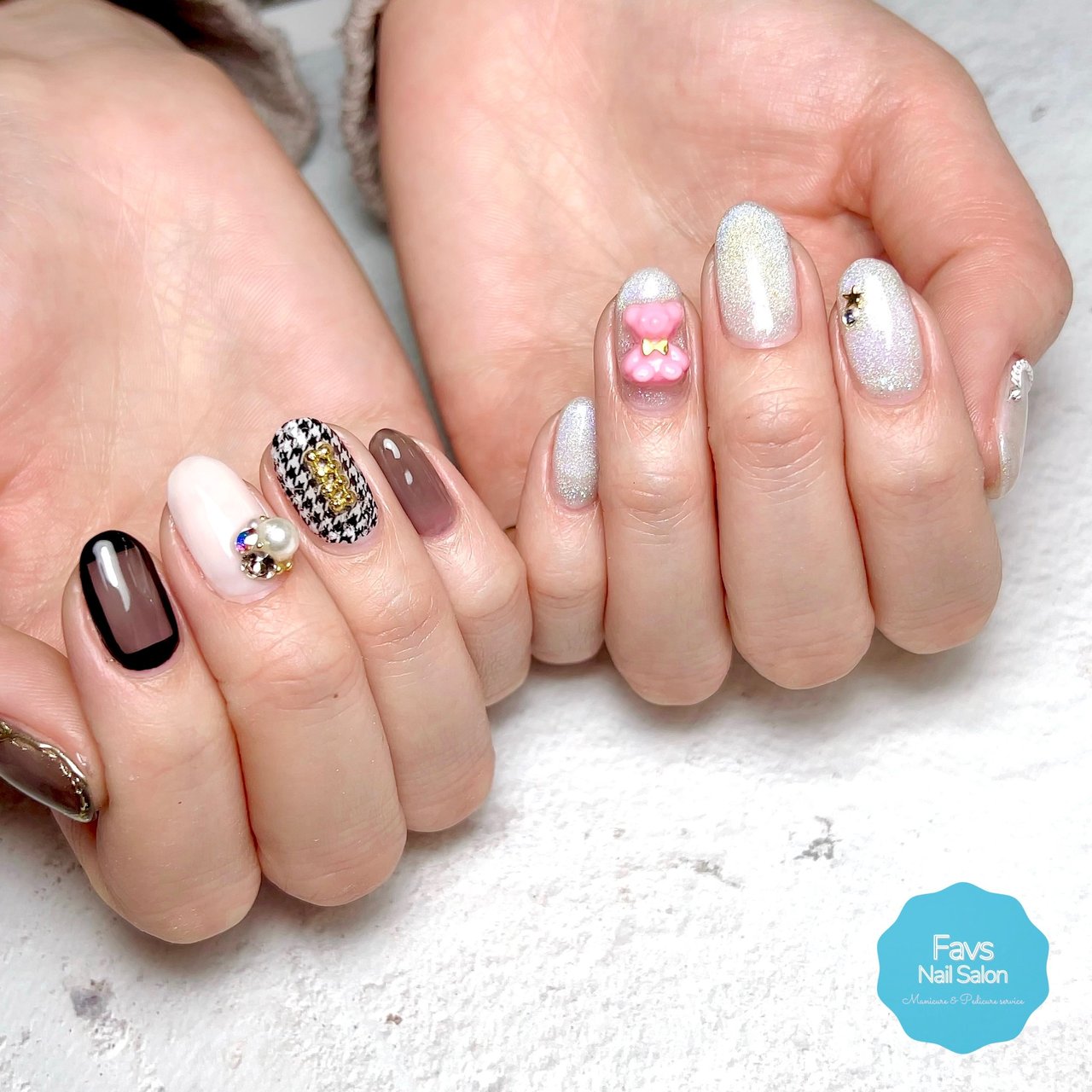 春 オールシーズン デート 女子会 ハンド Favs Nail Salonのネイルデザイン No ネイルブック