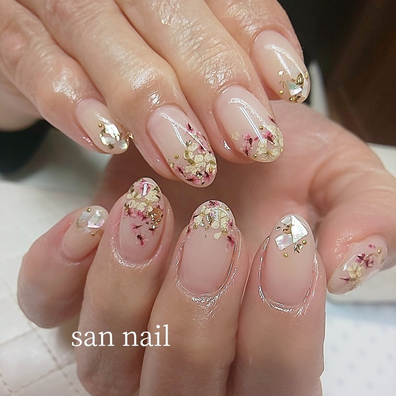 春 オールシーズン ブライダル デート ハンド San Nailのネイルデザイン No ネイルブック