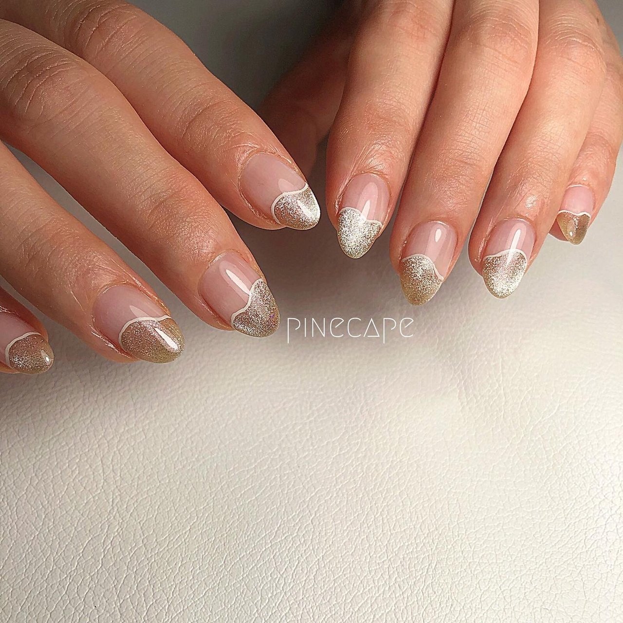 オールシーズン/ハンド/変形フレンチ/マグネット/ショート - natsukiの