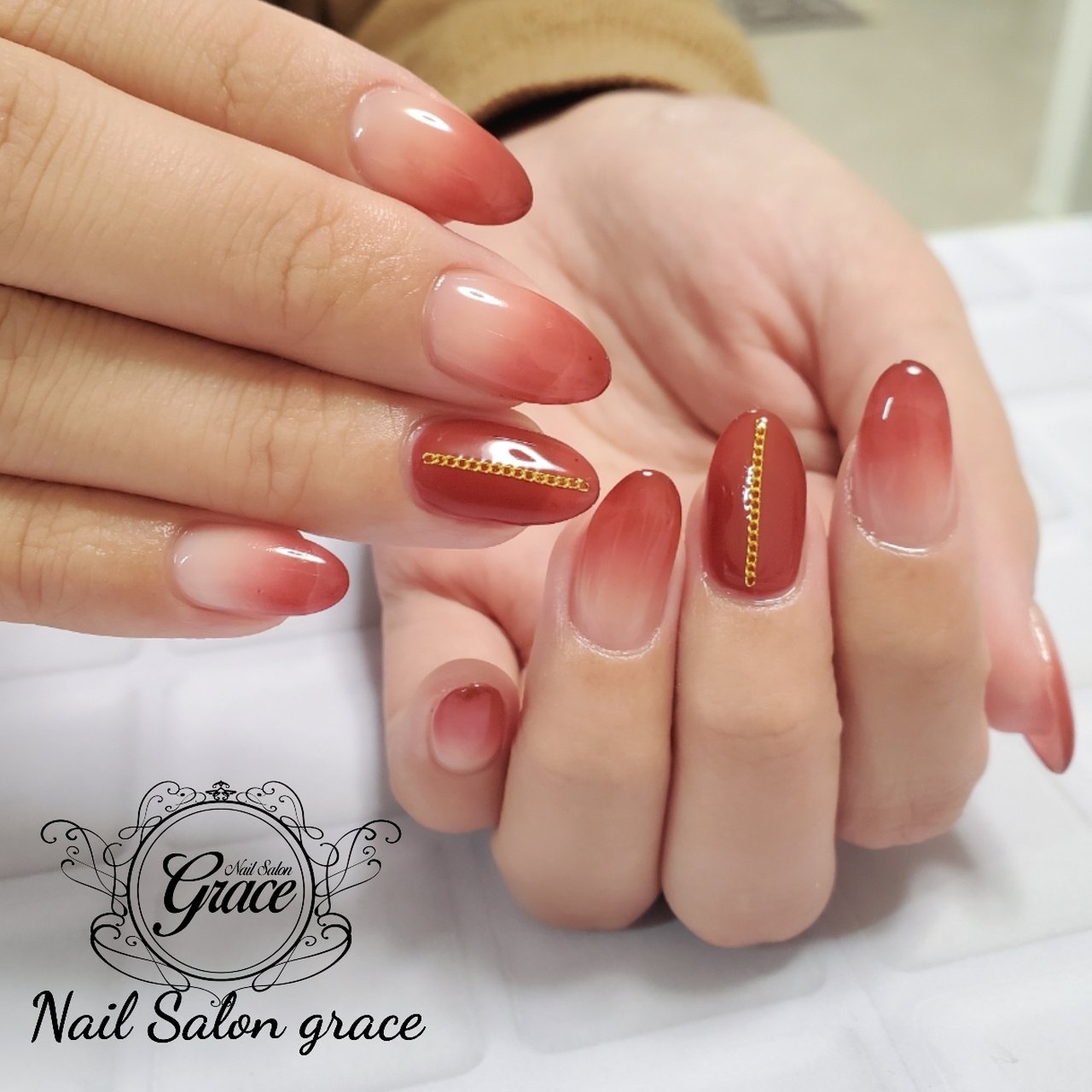 オールシーズン オフィス ハンド シンプル グラデーション 高松市 Grace グレイス のネイルデザイン No ネイルブック