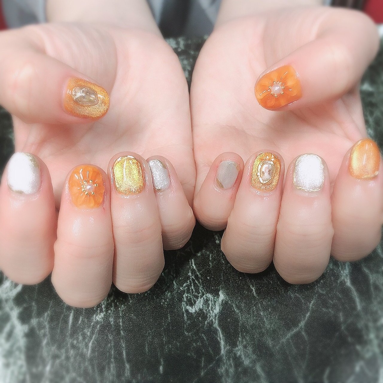 春 夏 ハンド フラワー マグネット Kyoguy0506のネイルデザイン No ネイルブック