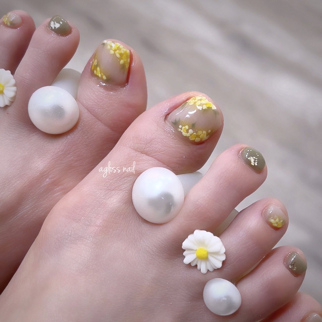 春 夏 秋 冬 フット Agloss Nailのネイルデザイン No ネイルブック
