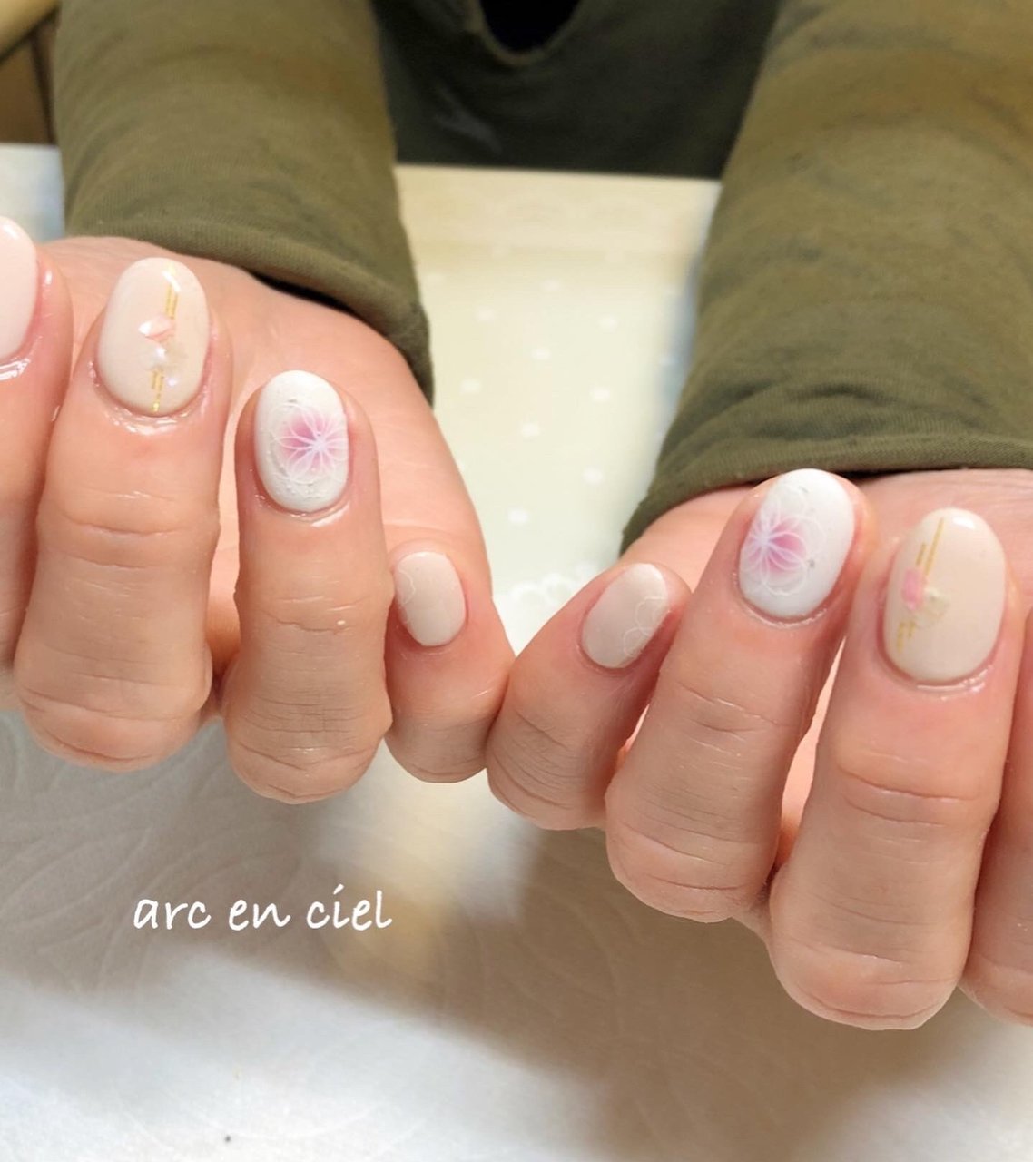 春 入学式 オフィス ハンド シンプル Nail Arcencielのネイルデザイン No ネイルブック