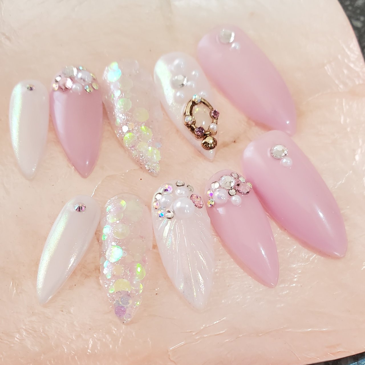 夏 七夕 海 ハンド ホログラム はらのネイルデザイン No ネイルブック